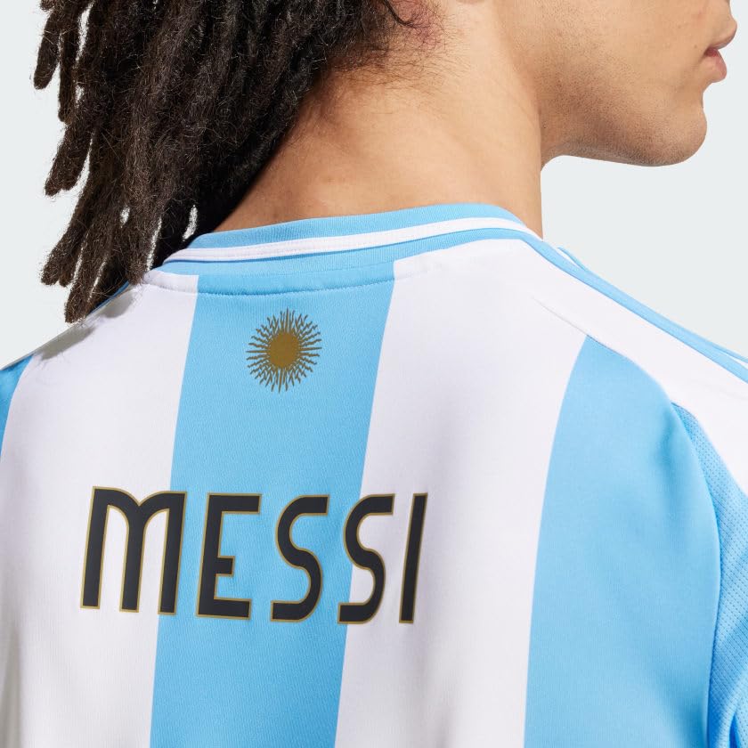 adidas Argentina 2024 Lionel Messi Home Jersey - Authentic Soccer Jersey for Fans & Players - Perfect for Matchdays, Training & Fan Events