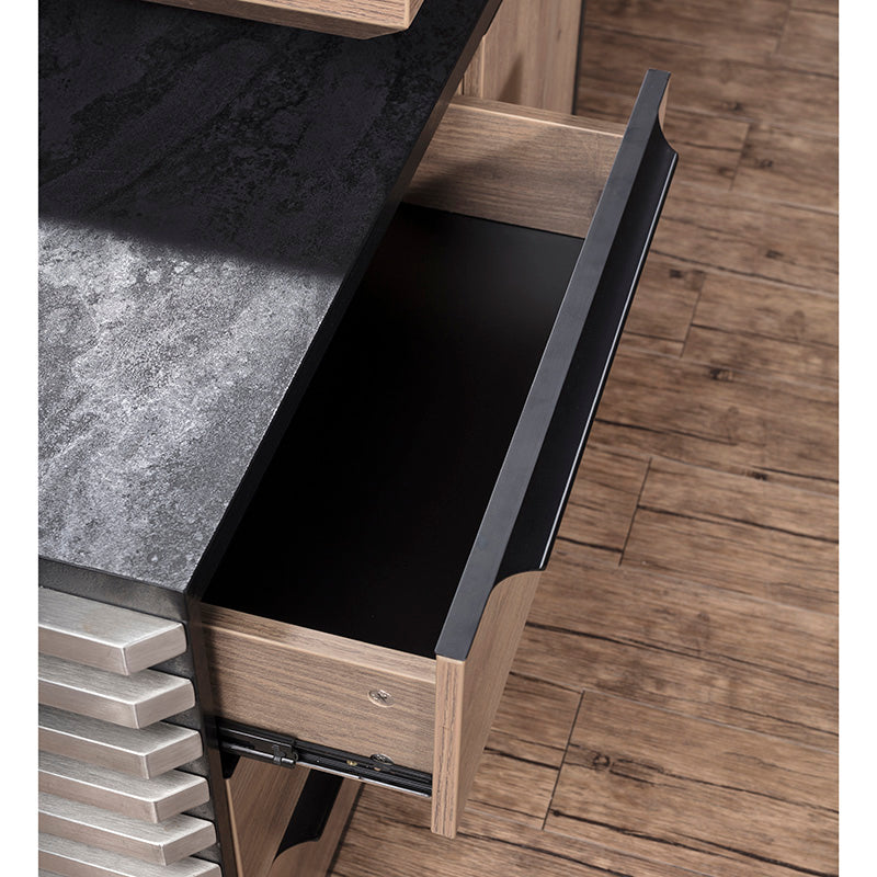 PHOENIX 2.0 Electric Height Adjustable Standing Desk with Left Return - 2.8m Warm Oak & Black Finish | Perfect for Home Office & Workspace Ergonomics
