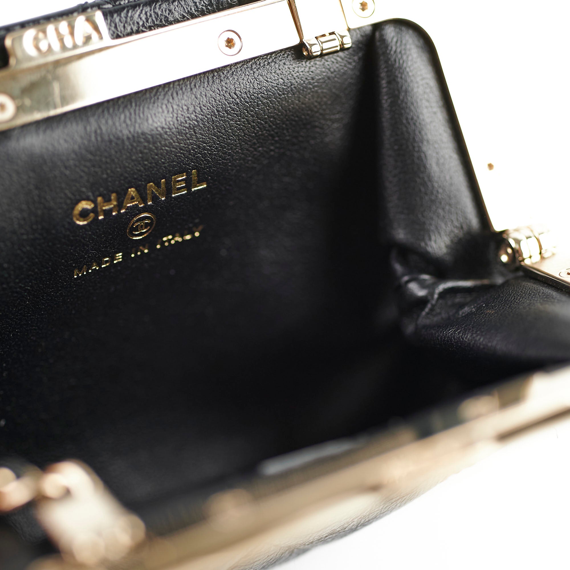 Chanel Quilted Mini Crossbody Bag with Chain - Black Aged Calfskin Leather, Microchipped Authentication | Perfect for Evening Events, Date Nights & Luxury Fashion Accessories