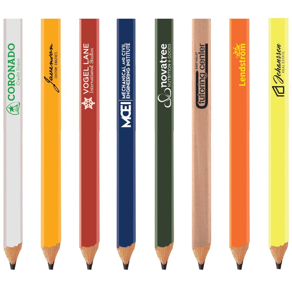 Custom Carpenter Pencils - Bulk 576 Pcs - Personalized with Your Logo - $0.48 Each - Durable Woodworking & Construction Pencils for Professionals and DIY Projects