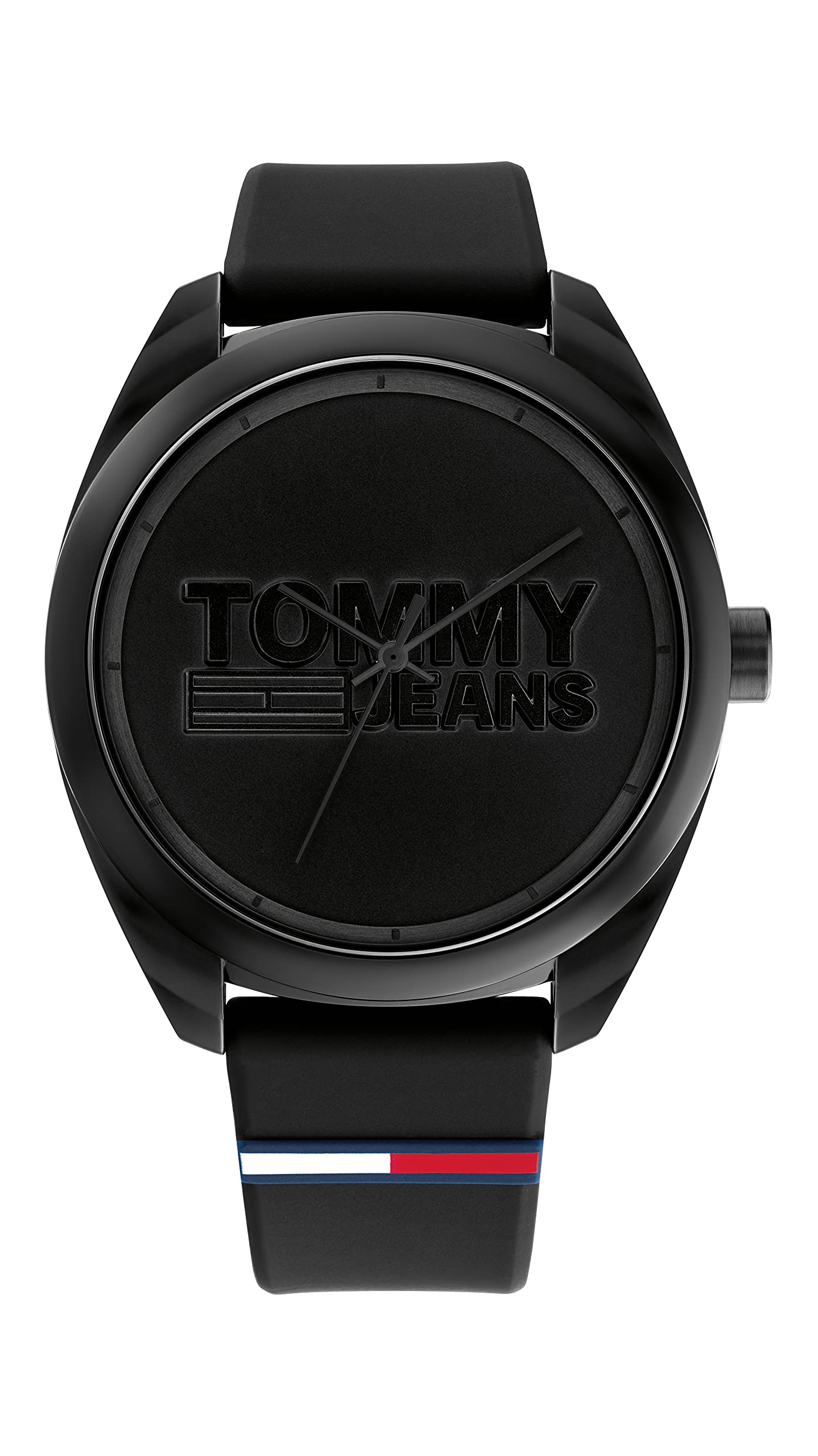 Tommy Jeans Men's Black Quartz Watch with Plastic & Silicone Strap - Model 1791928 | Stylish Casual & Business Wear for Everyday Use