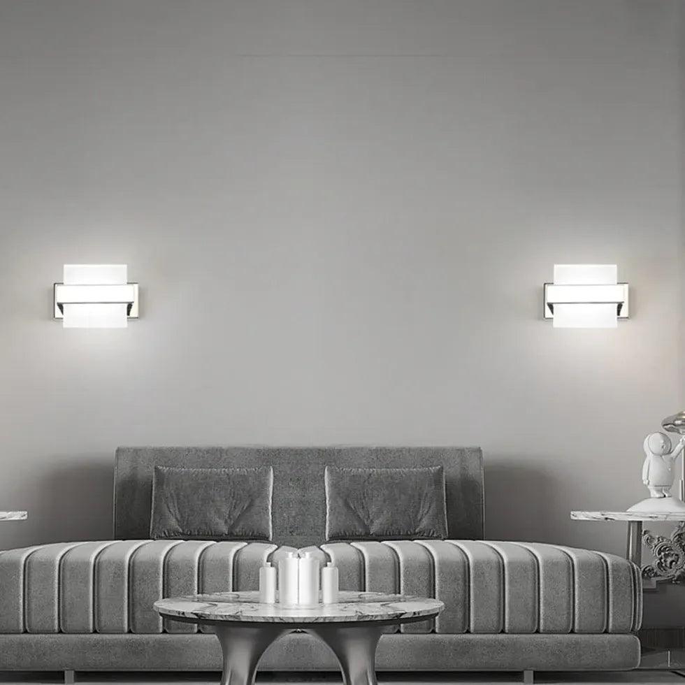 Square LED Bathroom Wall Lights - Modern Waterproof Lighting for Vanity, Mirror & Shower - Perfect for Home, Hotel & Spa Decor
