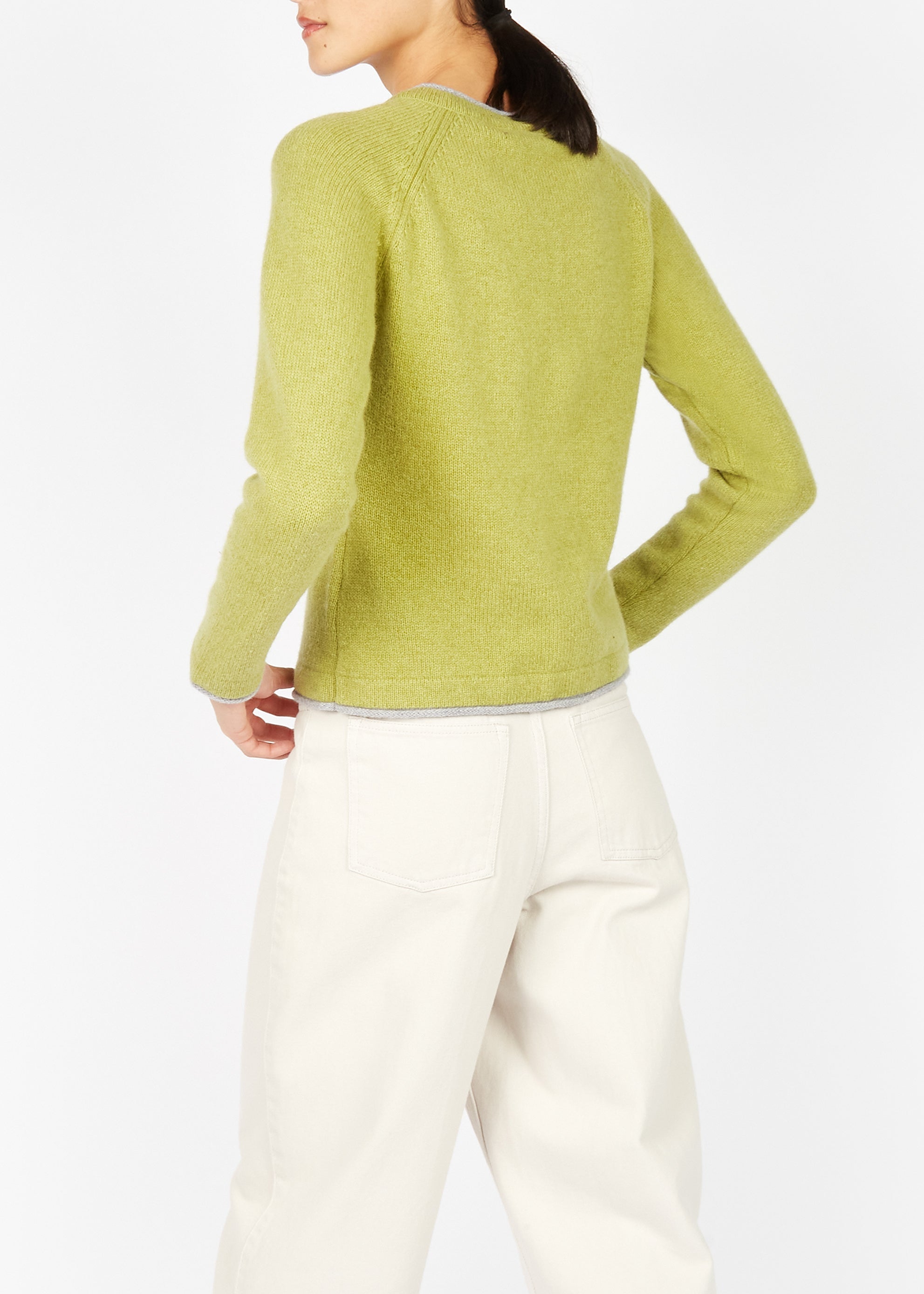 Ireland's Eye Killiney Cardigan for Women - Soft Knit Green Apple Sweater | Cozy Fall & Winter Layering, Casual Office Wear, Weekend Outfits