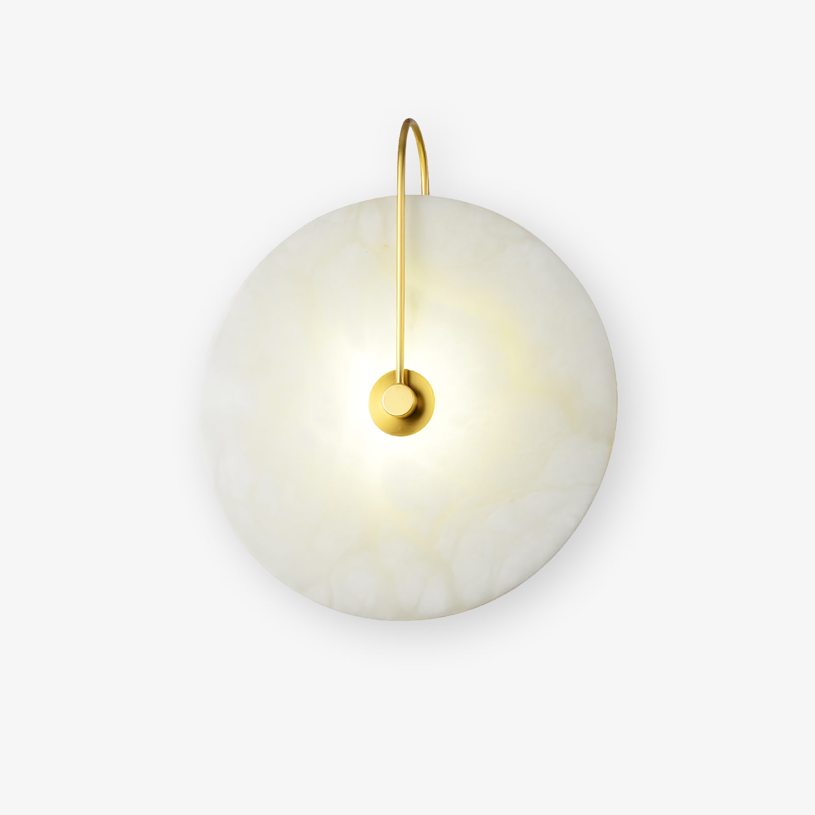Modern Alabaster LED Wall Lamp - Energy Efficient Dimmable Sconce Light for Bedroom, Living Room & Hallway Decor