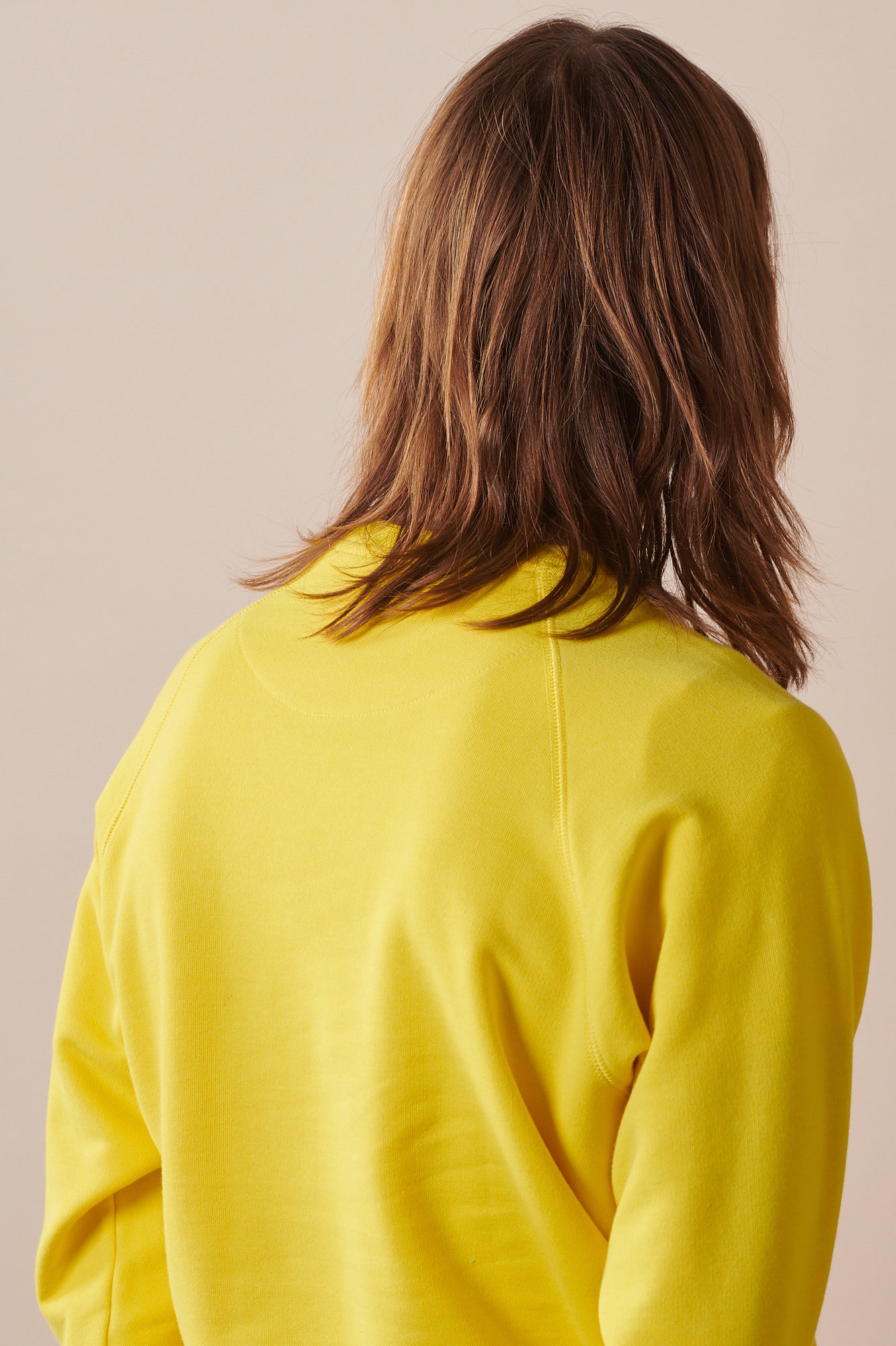 Men's Raglan Sweatshirt - Soft Cotton Blend Pullover in Canary Yellow | Casual Streetwear & Loungewear for Everyday Comfort