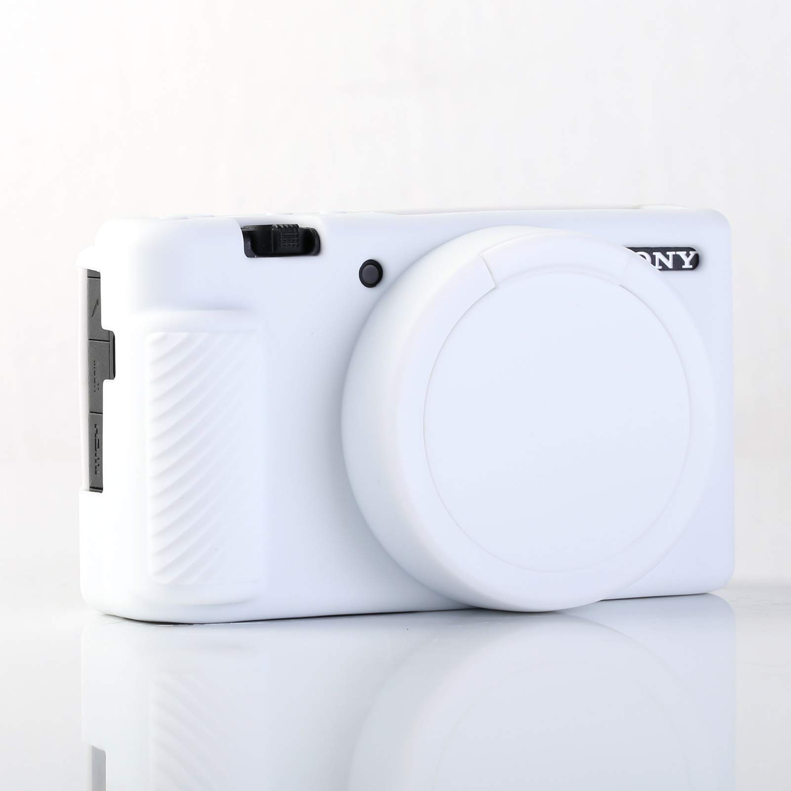 Sony ZV-1 Camera Case - Slim Fit Anti-Scratch Soft DSLR Sleeve with Screen Protector for Sony ZV1 Digital Camera (White) - Perfect for Travel, Vlogging & Everyday Protection