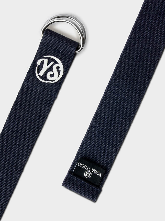 GOTS Certified Organic Cotton Yoga Belt with D-Ring - 2.5m (8.2ft) Stretchable Strap for Yoga, Pilates & Fitness - Perfect for Studio Practice, Home Workouts & Travel