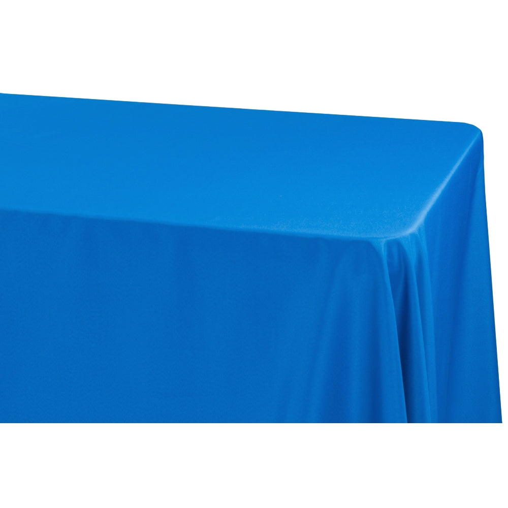 Premium Royal Blue Polyester Tablecloth 90x132 Inches - Oblong Rectangular Dining Table Cover for Weddings, Parties & Everyday Use
