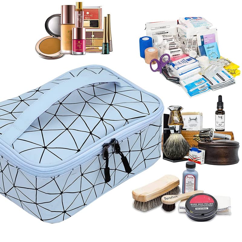 Multipurpose Cosmetic Travel Organizer Bag - Waterproof Makeup Pouch & Toiletry Bag for Men & Women | Perfect for Airplane Carry-on, Gym Essentials & Vacation Packing