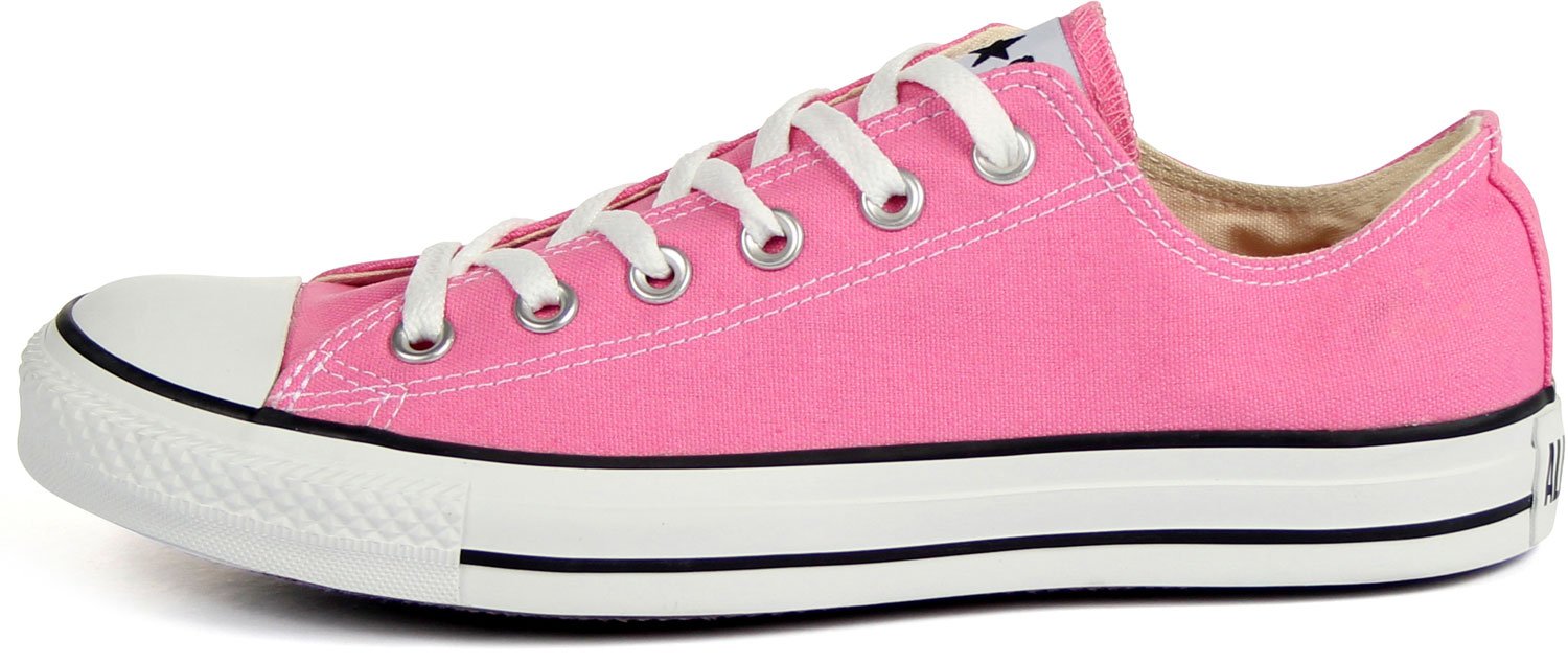 Converse Chuck Taylor All Star OX Unisex Sneakers - Pink (Men's 6/Women's 8) | Classic Canvas Shoes for Casual Wear, Street Style & Everyday Fashion