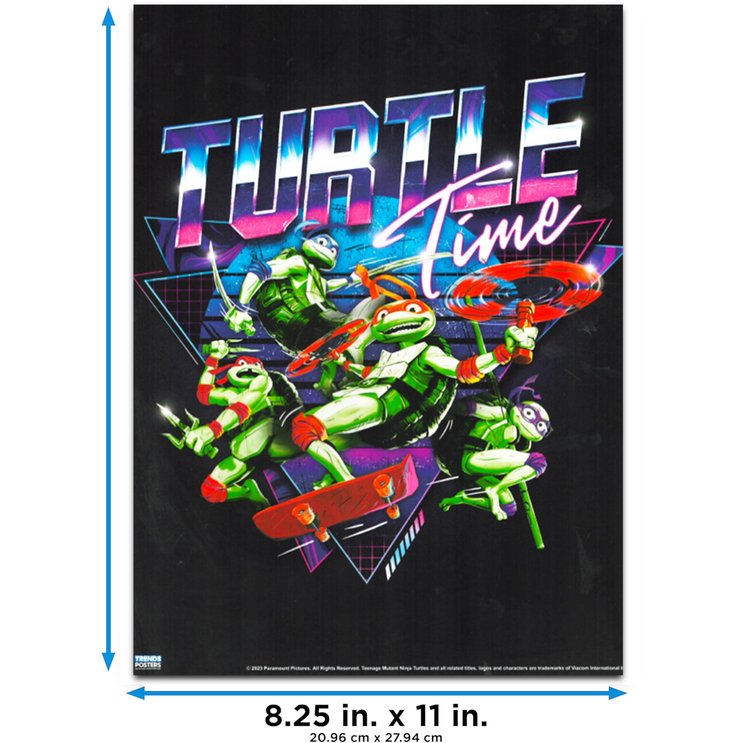 Nickelodeon Teenage Mutant Ninja Turtles Poster Set - 12 TMNT Wall Art Prints for Boys Bedroom Decor, Kids Room Posters, Teenage Mutant Ninja Turtles Themed Room Accessories | Perfect for Birthday Gifts, Playroom Decor & TMNT Fans Collection