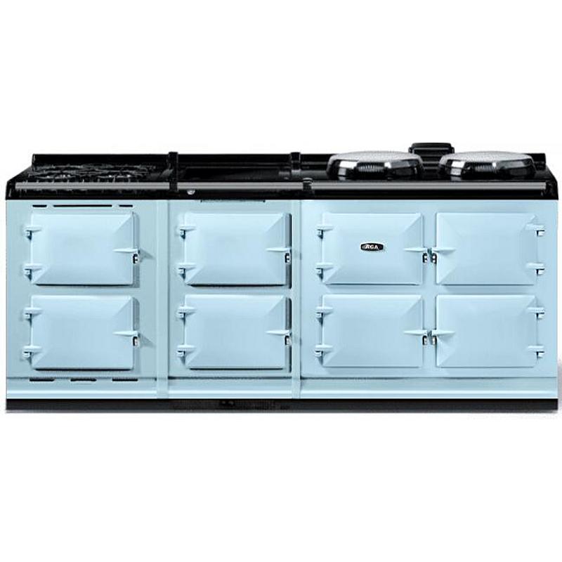 AGA 83-Inch eR7 210 Classic Electric Range with Hot Cupboard & Dual Fuel Module - Professional Kitchen Appliance for Home Chefs & Restaurants (AER7783WGLPDEB) - Perfect for Baking, Roasting & Entertaining