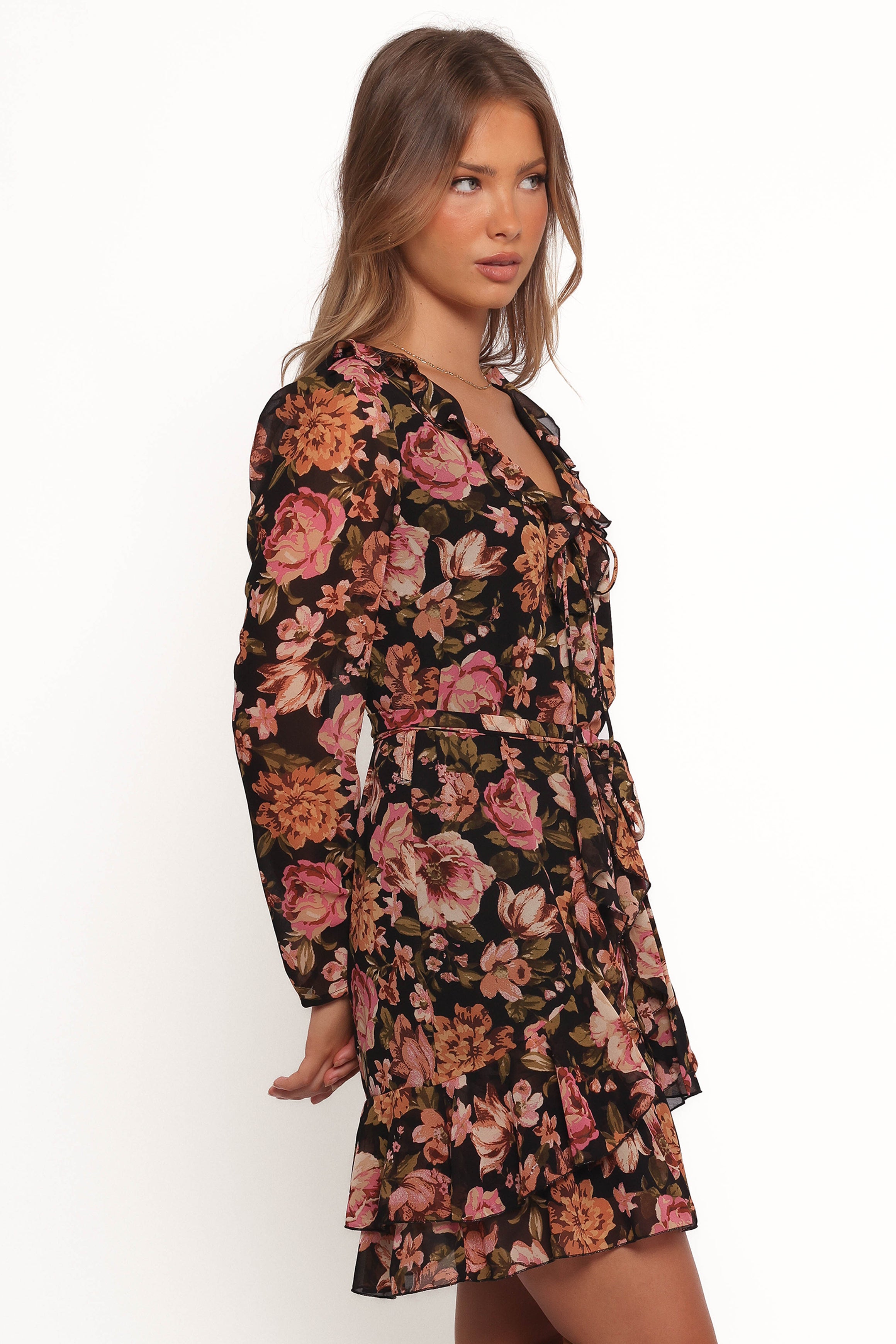 Alyssia Floral Mini Dress - Women's Summer Short Sleeve Party Cocktail Dress for Date Night & Beach Vacation