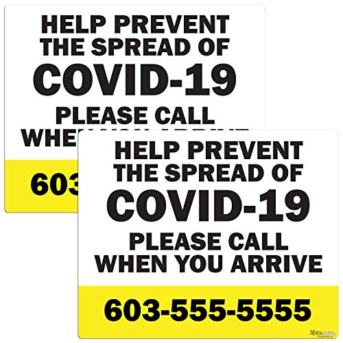 Prevent COVID-19 - Call Number, Yellow