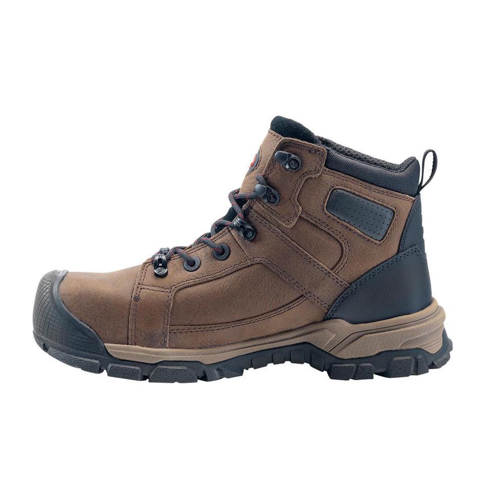 Ripsaw Puncture Resistant Alloy Toe Work Boots for Men - Durable Brown Safety Shoes for Construction, Warehouse & Outdoor Work