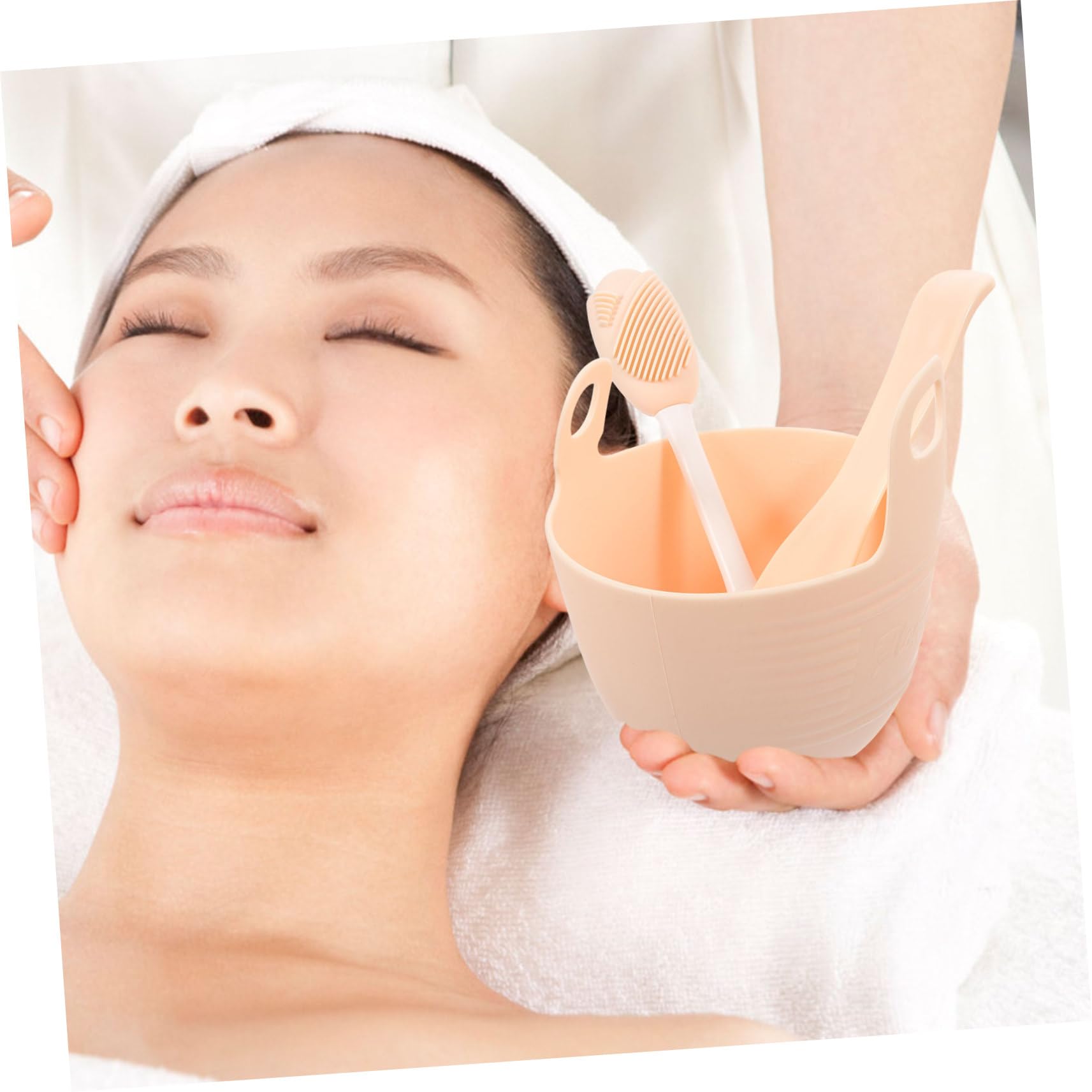 iPetboom 1 Set Mask Mixing Bowl - PP Plastic Facial Mask Applicator for DIY Skincare & Spa Treatments - Perfect for At-Home Beauty Routine & Professional Salon Use