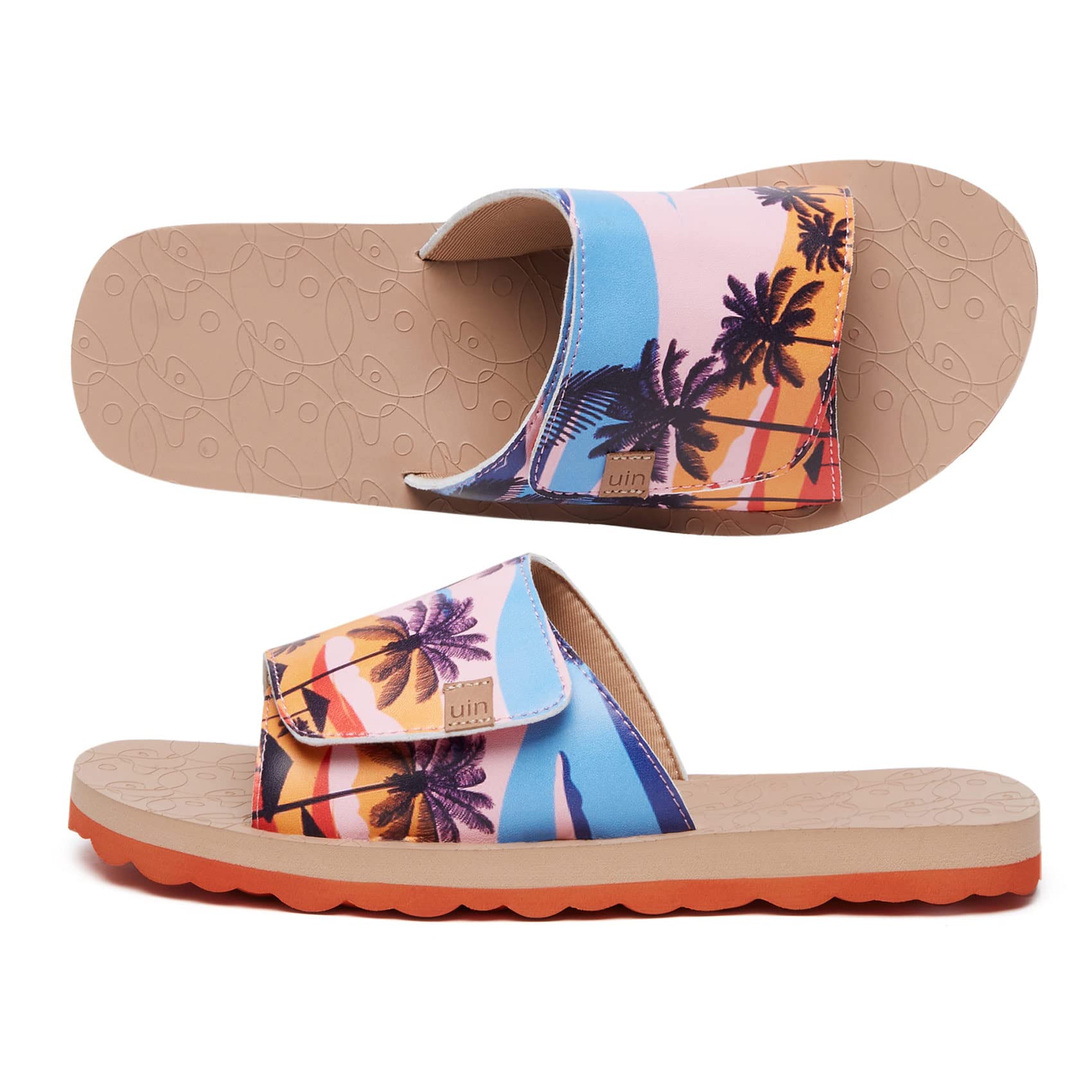 UIN Women's Flip Flops - Comfortable Non-Slip Beach Sandals with Artistic Paint Design for Summer, Travel & Casual Wear | Perfect for Poolside, Vacation & Everyday Use