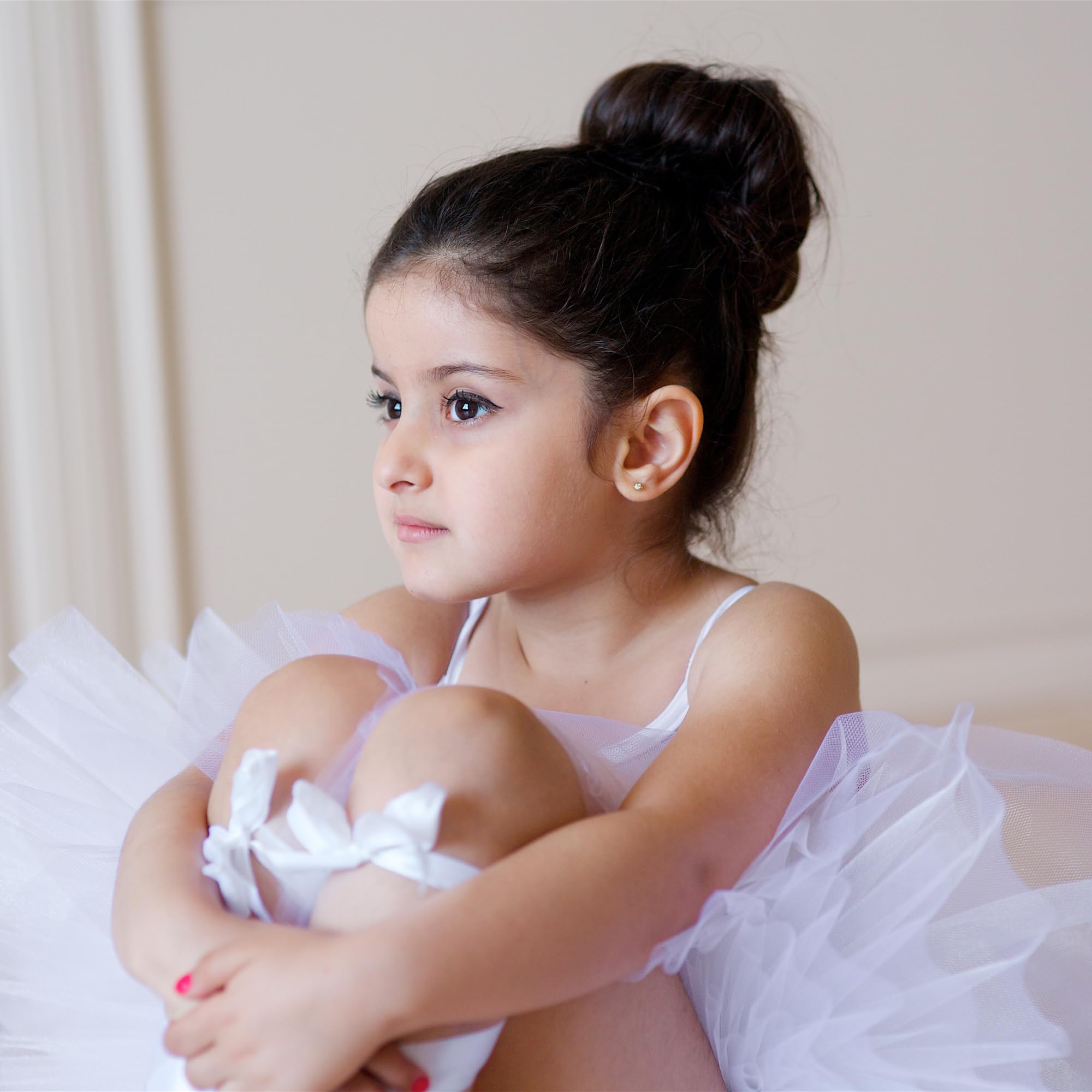 Styla Hair Donut Bun Maker for Kids - 3pc Brown Set | Easy Ballet & Sock Bun Maker | Perfect for Dance, School & Everyday Hairstyles