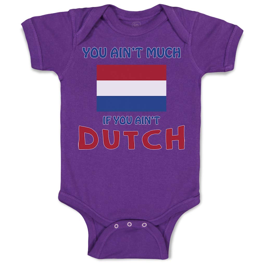Custom Baby Bodysuit - Soft Dutch Cotton Unisex Infant Clothes for Boys & Girls | Perfect for Newborn Photos, Baby Showers & Everyday Wear