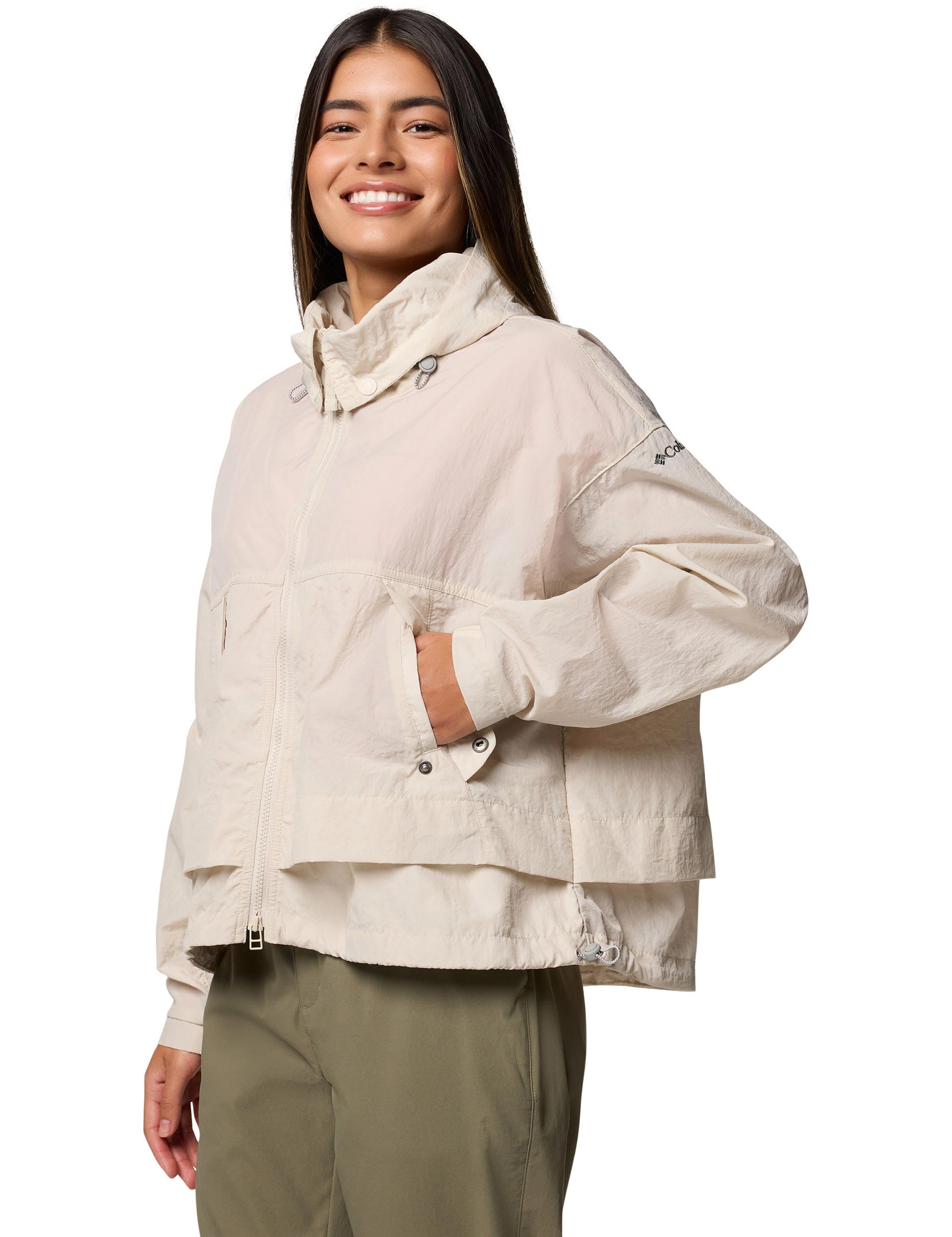 Paracutie II Hooded Windbreaker Jacket - Dark Stone Color | Lightweight Water-Resistant Outdoor Windbreaker for Hiking, Running & Travel