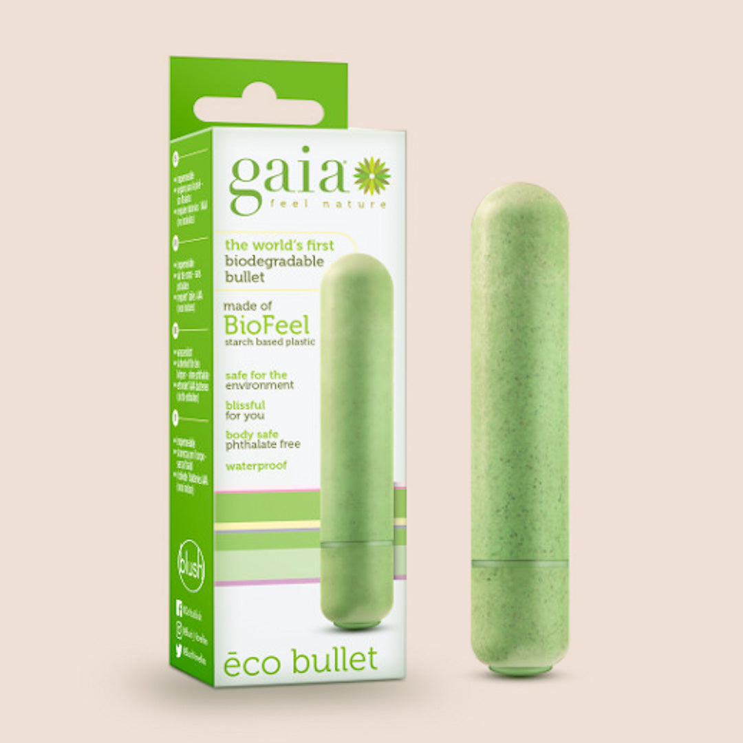 Eco-Friendly Blush Gaia Bullet Vibrator | Biodegradable & Plant-Based Material | Perfect for Travel & Discreet Pleasure
