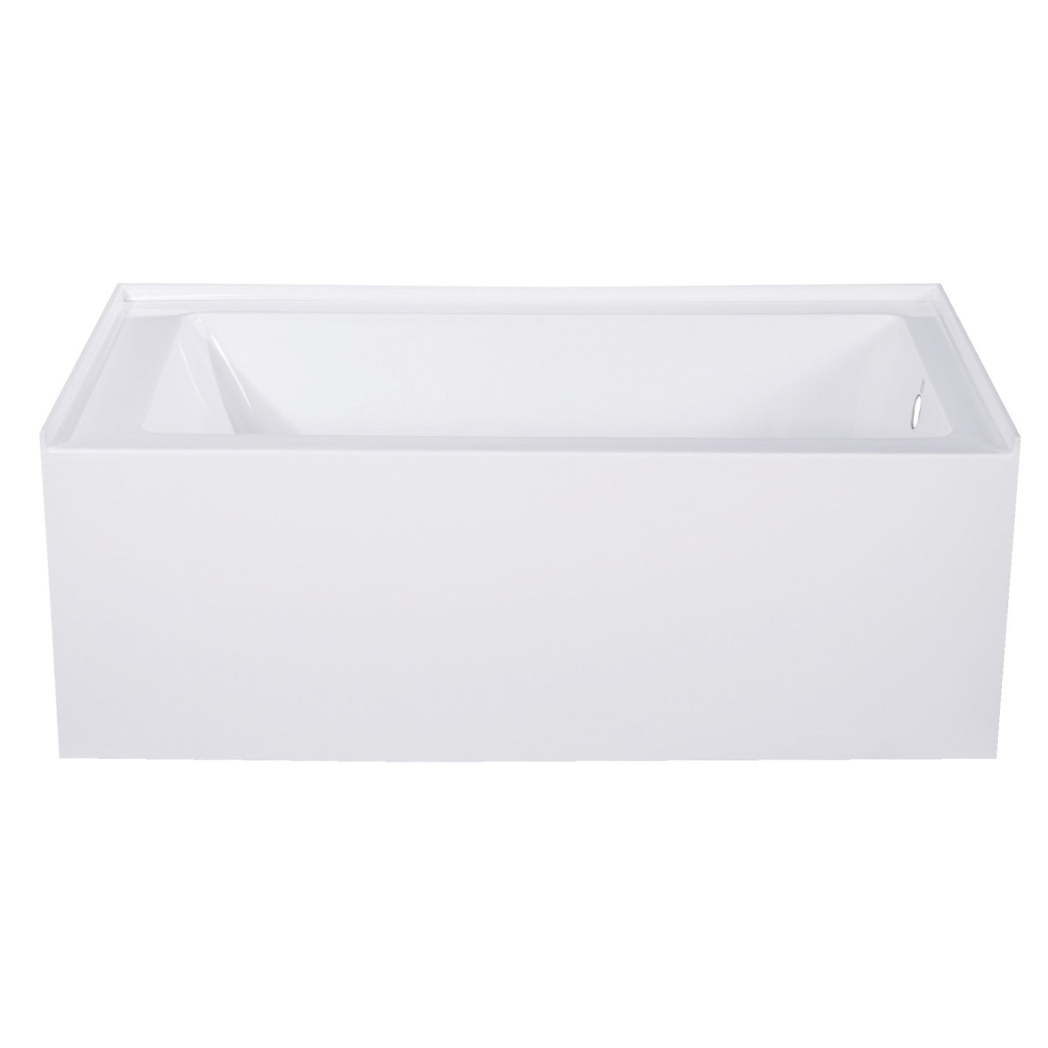 Aqua Eden VTAP543022R 54-Inch Acrylic Rectangular 3-Wall Alcove Bathtub - Right Hand Drain, Glossy White - Perfect for Modern Bathroom Renovations & Spa-Like Relaxation