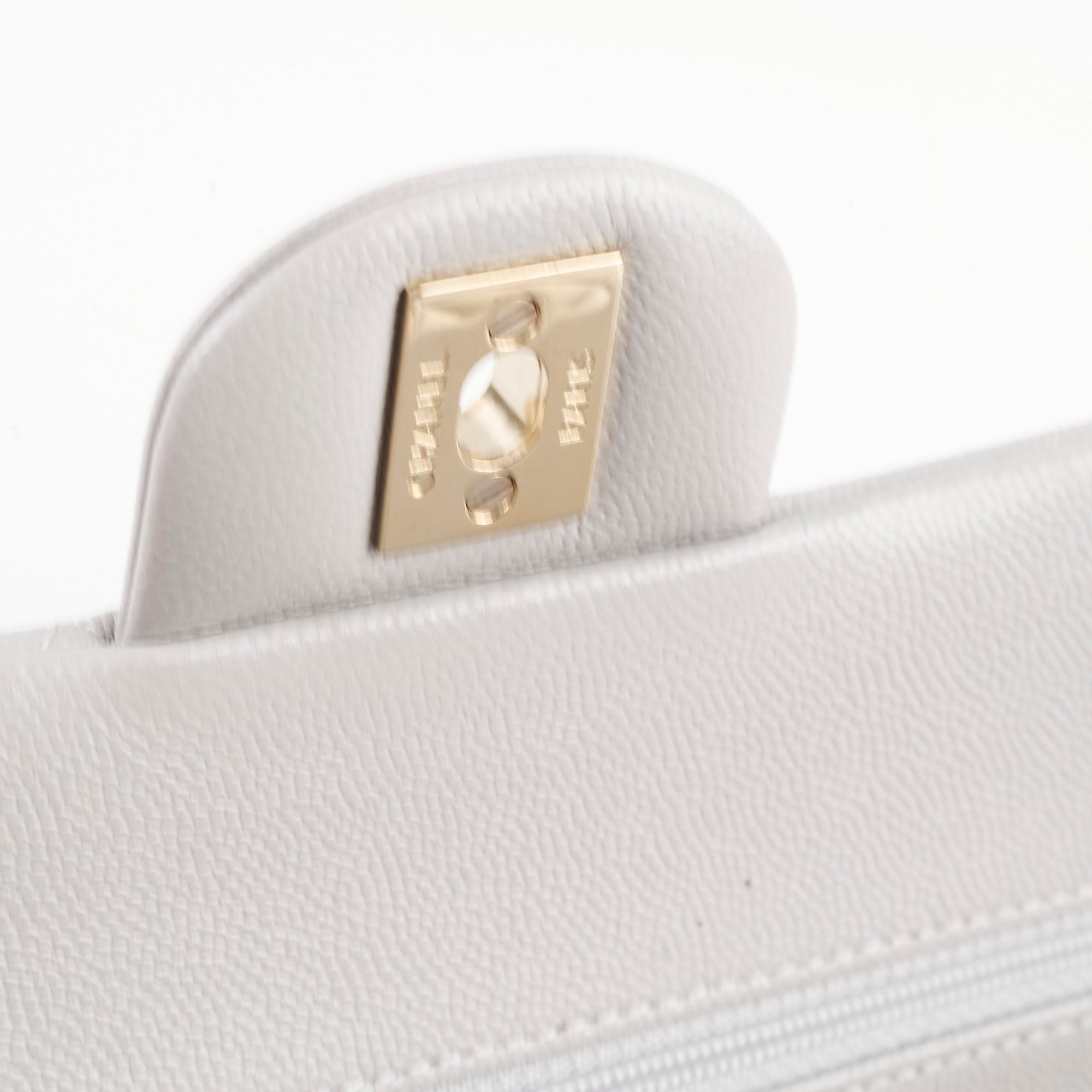 Chanel Small Caviar Double Classic Flap Bag in Dove Grey with Microchip - Luxury Designer Handbag for Women, Perfect for Evening Events & Special Occasions