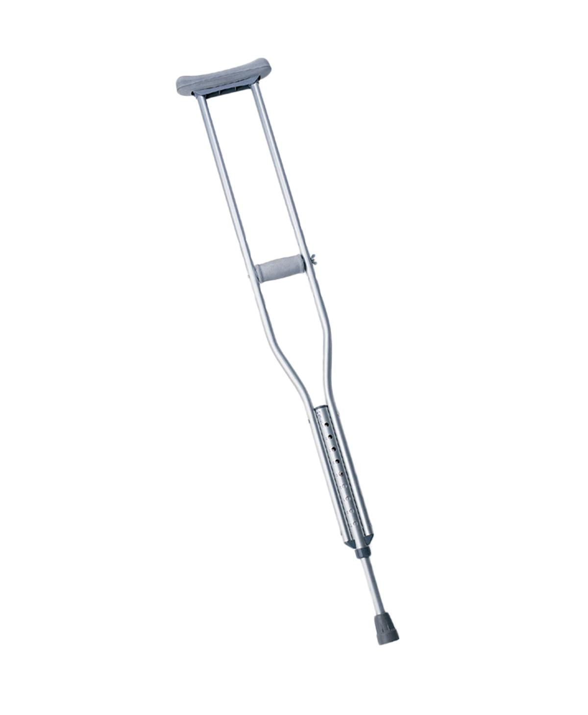 Medline & Guardian Standard Aluminum Crutches for Adults - Adjustable Underarm Crutches with Comfortable Pads - Ideal for Injury Recovery, Post-Surgery Support & Mobility Assistance