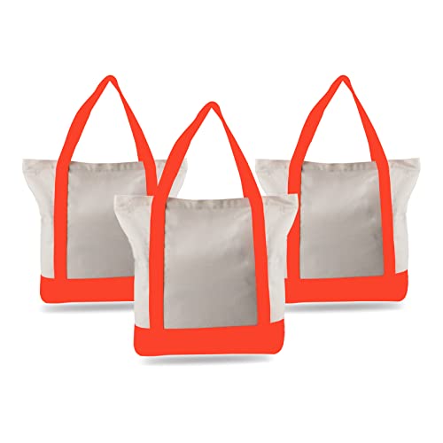 3pcs Orange and White