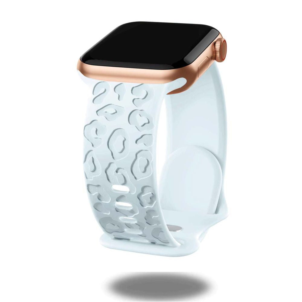 Engraved Leopard Print Silicone Wristbands - Stylish Animal Print Bracelets for Women, Men, Kids - Perfect for Sports, Fashion, and Fundraising Events