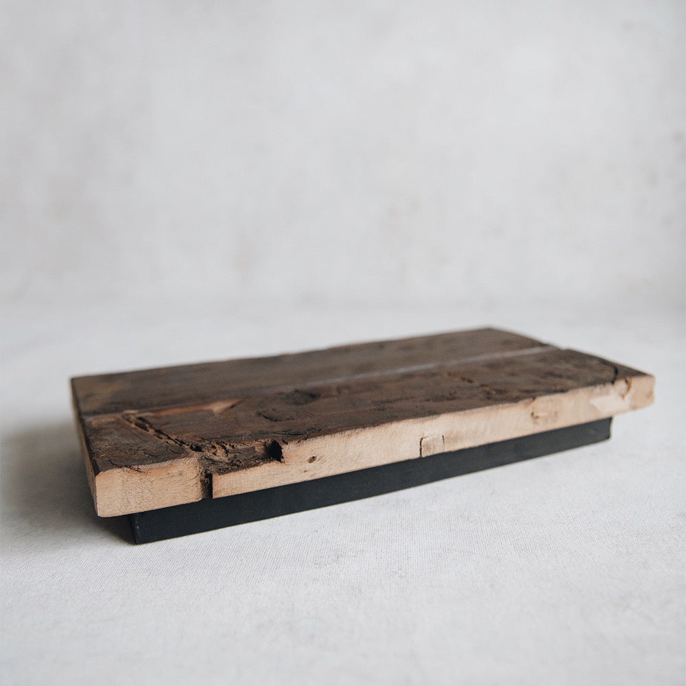 Reclaimed Wood Riser Shelf - Rustic Floating Shelves for Wall Decor | Perfect for Living Room, Bedroom, Kitchen & Bathroom Storage