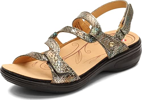 Revere Women's Miami Leather Sandals - Comfortable & Stylish Summer Footwear for Beach, Travel & Casual Outings