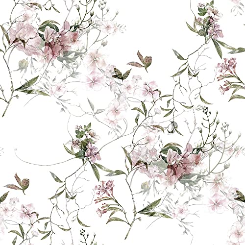 White Grey Floral