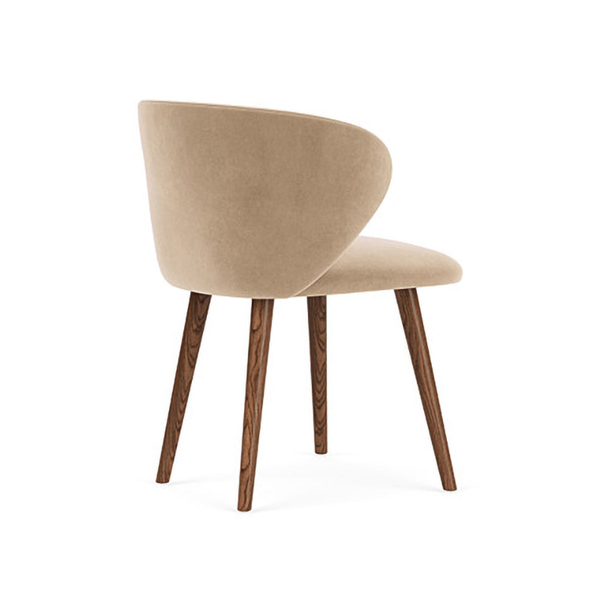 Ellie Velvet Dining Chair - Upholstered Modern Accent Chair for Kitchen, Dining Room & Home Decor - Soft & Comfortable Seating for Entertaining & Relaxing