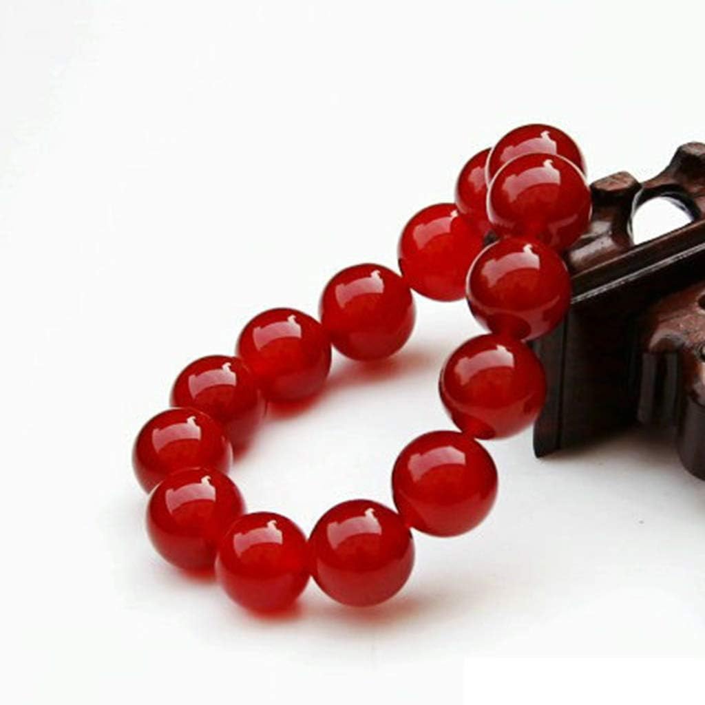 Natural Red Agate Bracelet for Men & Women - Handmade Chalcedony Crystal Beaded Jewelry, Couple Matching Gift for Anniversary, Meditation & Spiritual Healing