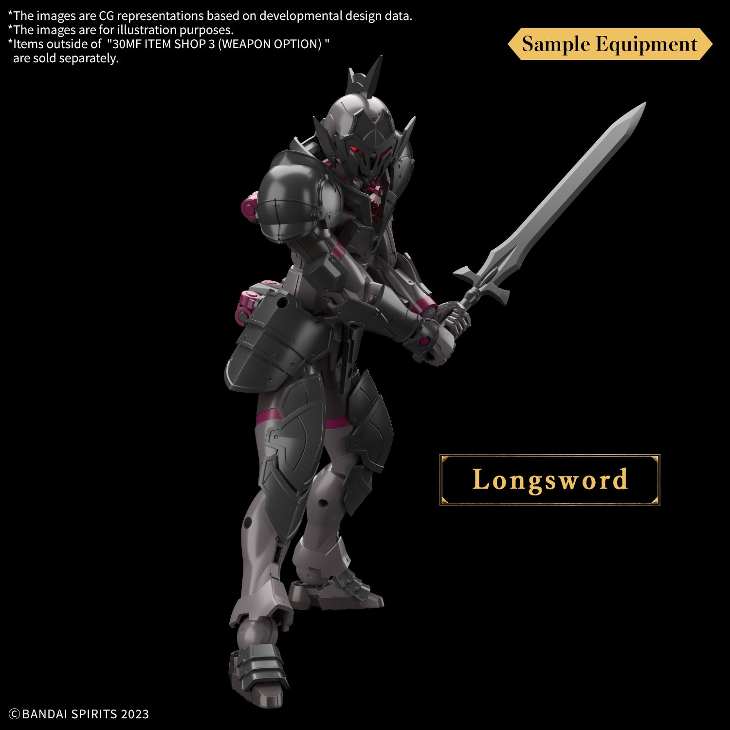 Bandai 30 Minutes Fantasy 30MF 1/144 Model Kit - Weapon Option Accessory Set for Customizing & Display | Perfect for Gundam Builders & Anime Collectors