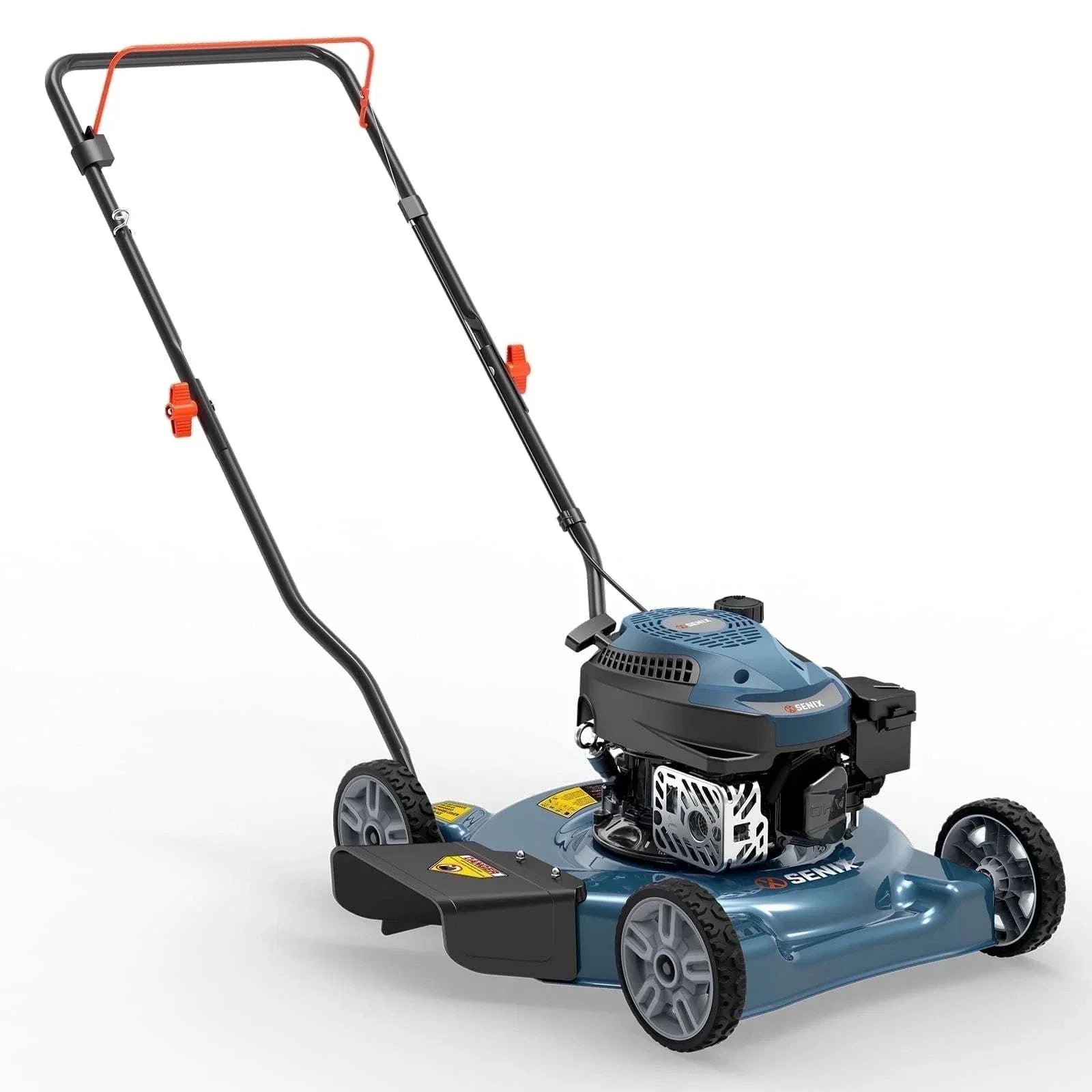 SENIX 20-Inch 144cc 4-Cycle Gas Powered Push Lawn Mower with Side Discharge - Perfect for Small to Medium Yards, Residential Lawn Care & Landscaping