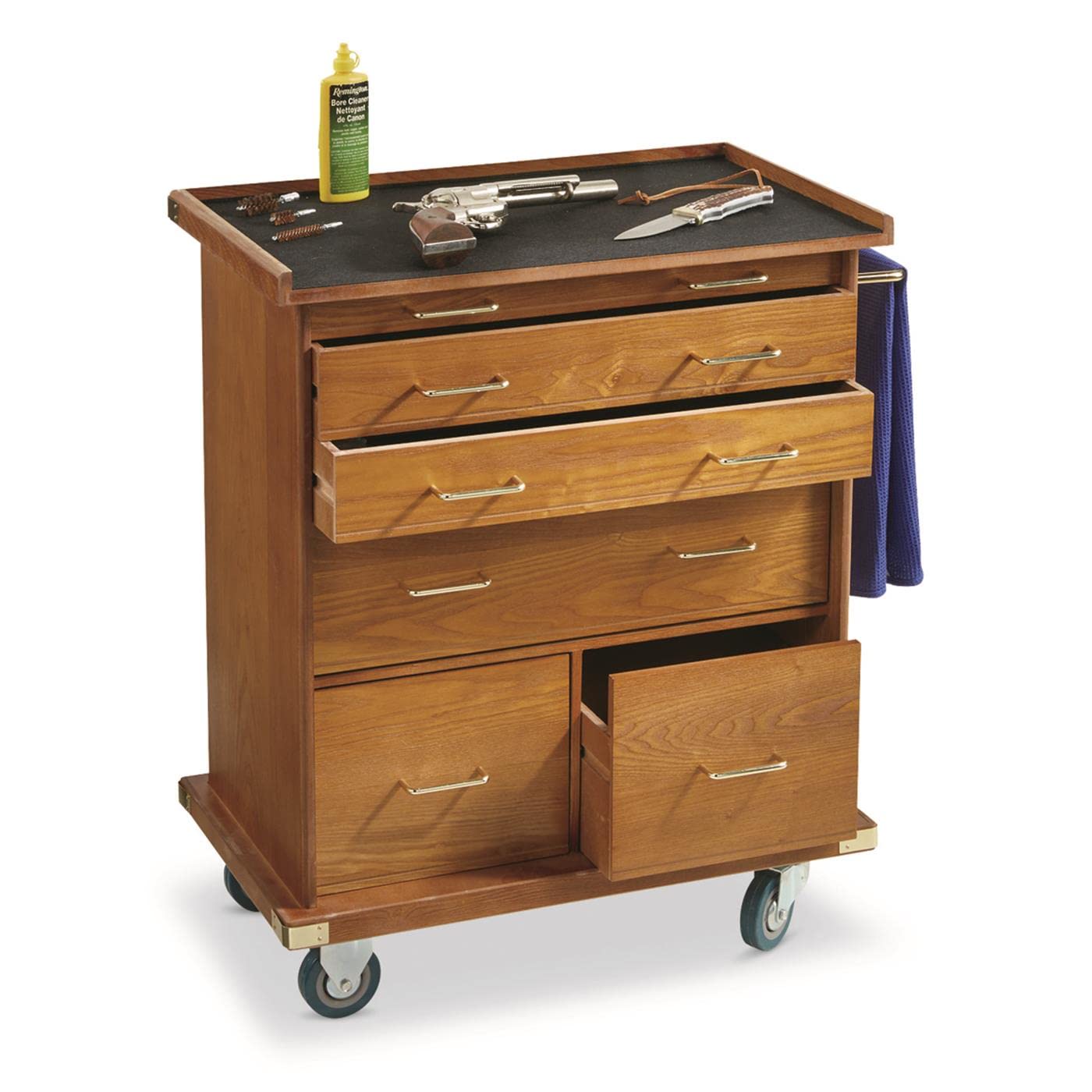 Wooden Storage Cabinet with Drawers - CASTLECREEK Under Desk Organizer for Office, Home & Workspace | Perfect for Files, Supplies & Stationery Storage