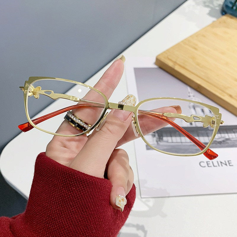 Stylish Women's Diamond-Encrusted Ultra-Light Blue Light Blocking Reading Glasses for Work, Screen Time & Fashion Accessories