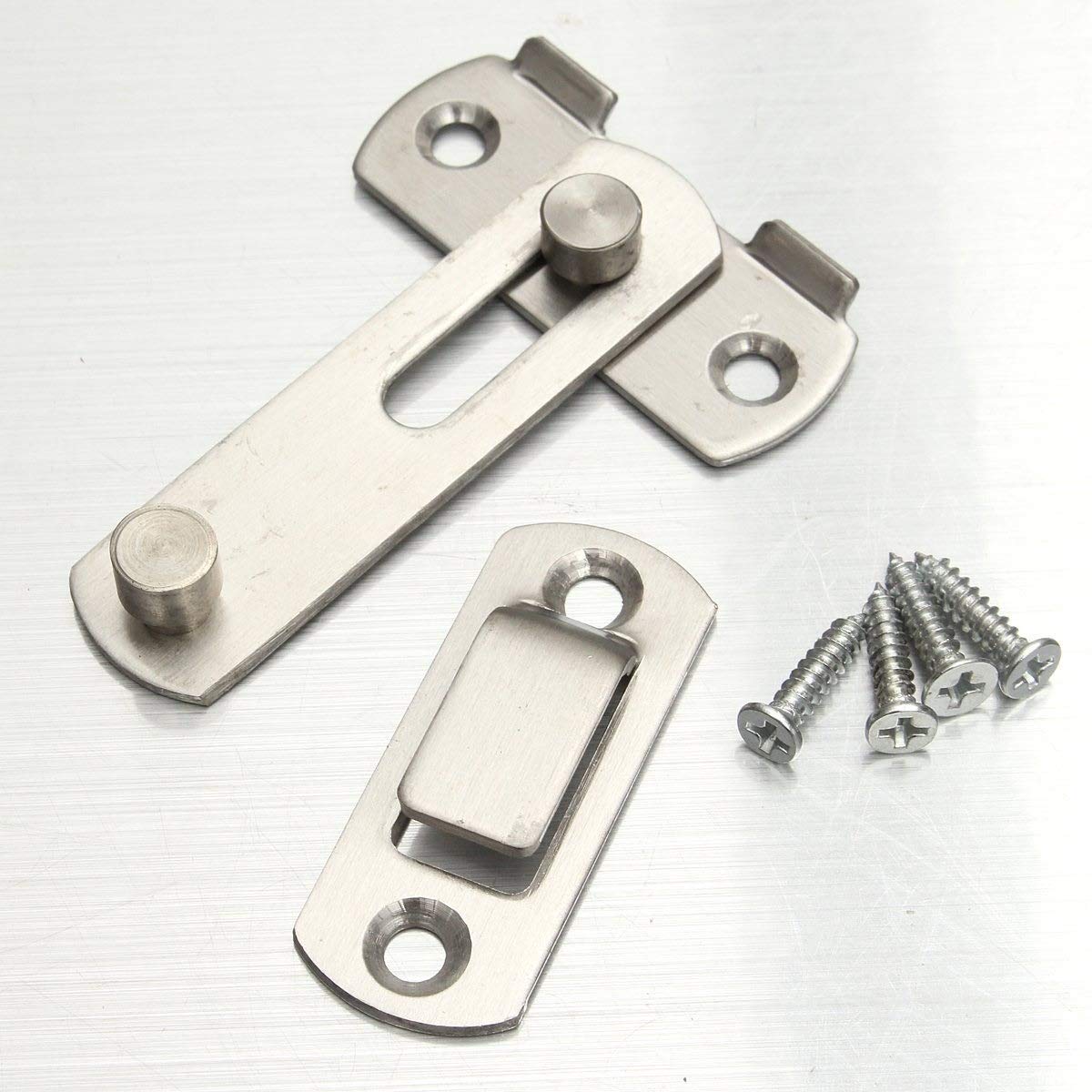 20x50x70mm Stainless Steel Door Bolt Latch - Easy Installation Home Safety Gate Slide Lock for Childproofing, Pet Containment & Room Security - Durable Hardware for Home Improvement by YINGJUN