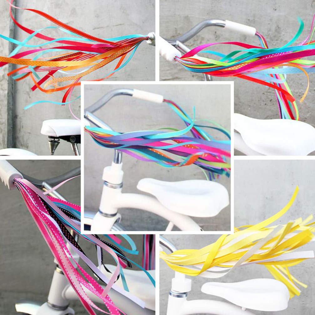 CLISPEED 3 Pairs Bike Streamers - Durable & Sturdy Handlebar Streamers for Bicycles, Scooters - Perfect for Kids Bikes, Birthday Parties & Bike Decorations