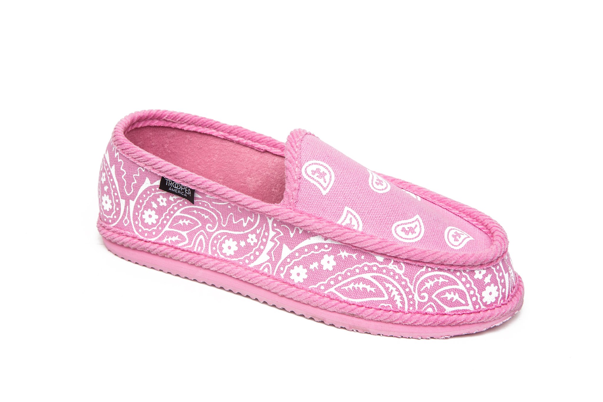 Troooper America KS-002 Paisley Slip-On House Slippers - Soft & Comfortable Indoor Shoes for Men & Women - Perfect for Home, Lounge, and Relaxation