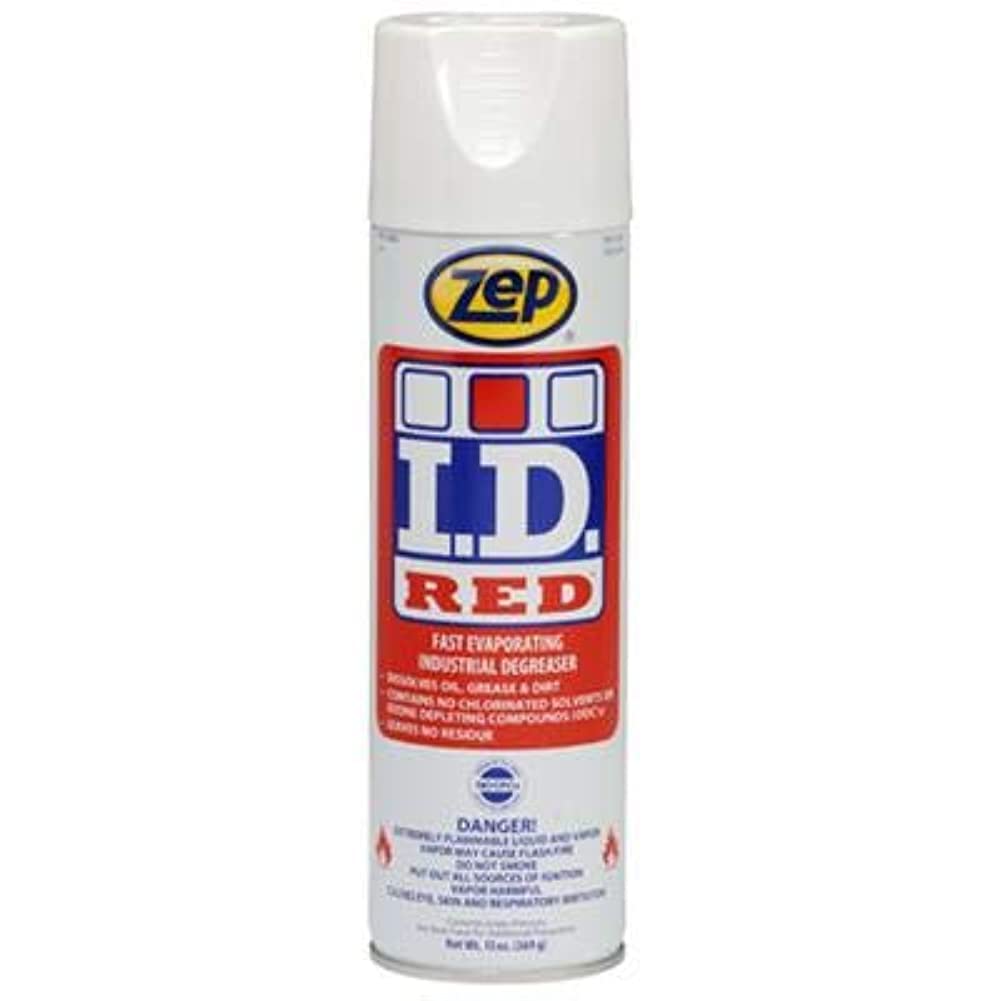 Zep ID Red Aerosol (1 Can) - Heavy Duty Industrial Cleaner & Degreaser for Tough Stains - Perfect for Garage, Workshop & Auto Repair