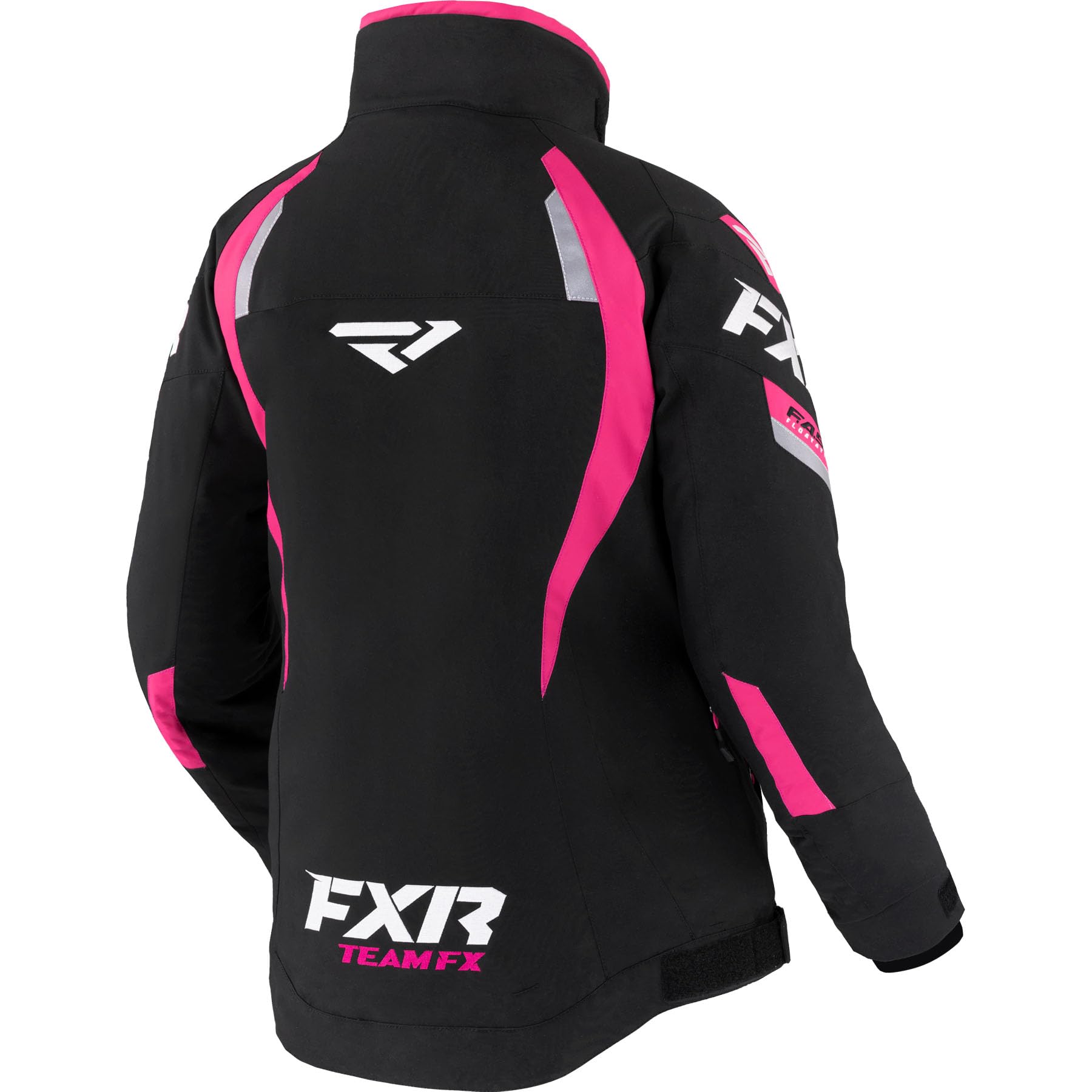 FXR Women's Team FX Jacket 2025 - Waterproof Snowmobile Jacket for Winter Sports (Black/Fuchsia, Size 8) | Ideal for Snowmobiling, Skiing & Cold Weather Outdoor Activities