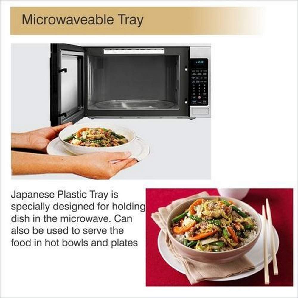 Japanese Microwave Dish Holder - Heat-Resistant Plate & Bowl Tray for Serving Hot Food - Made in Japan | Perfect for Microwave, Oven & Dining Table Use