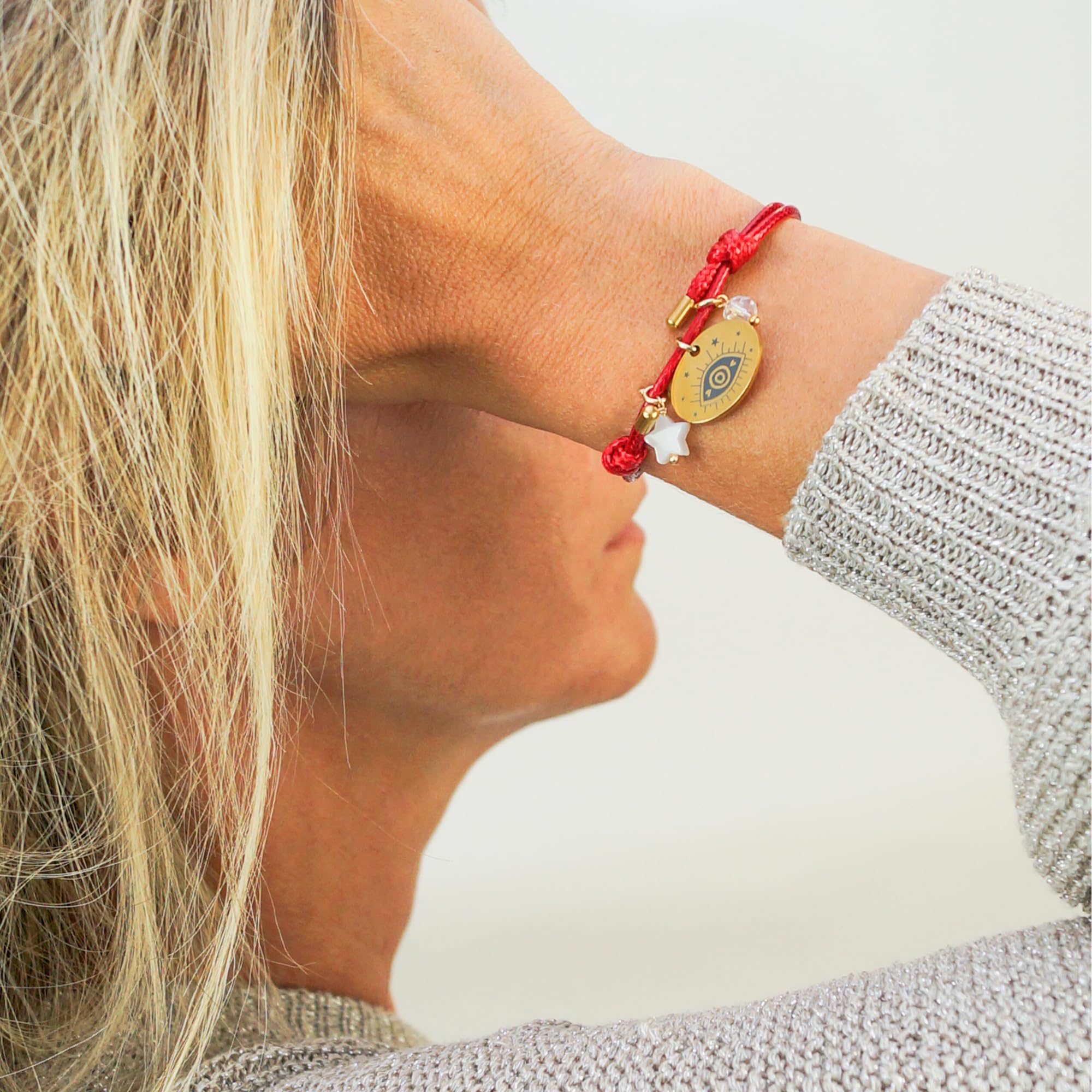 Red Protection Bracelet for Women | Evil Eye Bracelet | Best Friend Love Bracelet | Red String of Fate Bracelet - Spiritual Jewelry for Good Luck, Positive Energy & Warding Off Negativity | Perfect Gift for BFFs, Sisters & Loved Ones