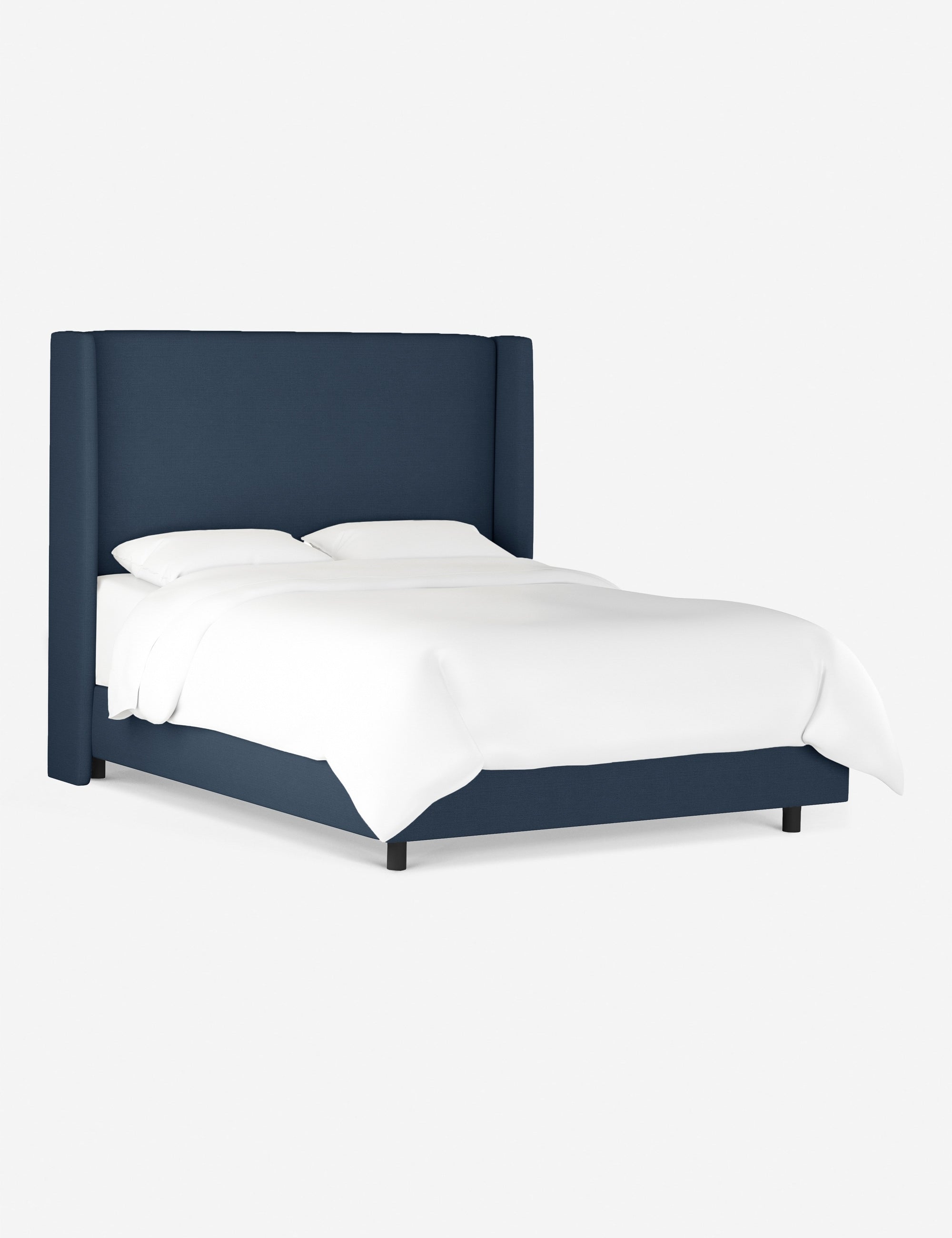Adara Queen Size Bed Frame with Upholstered Headboard - Modern Platform Bed for Bedroom, Living Room & Guest Room