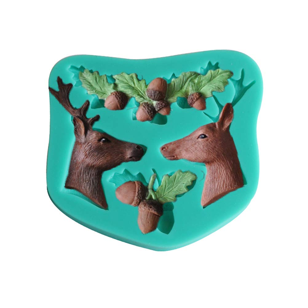 Christmas Chocolate Silicone Mold Set - Holiday Candy, Ice Cube & Fondant Molds for Baking, Cake Decorating, Soap Making - Pine Cone Design for Xmas Treats & DIY Crafts
