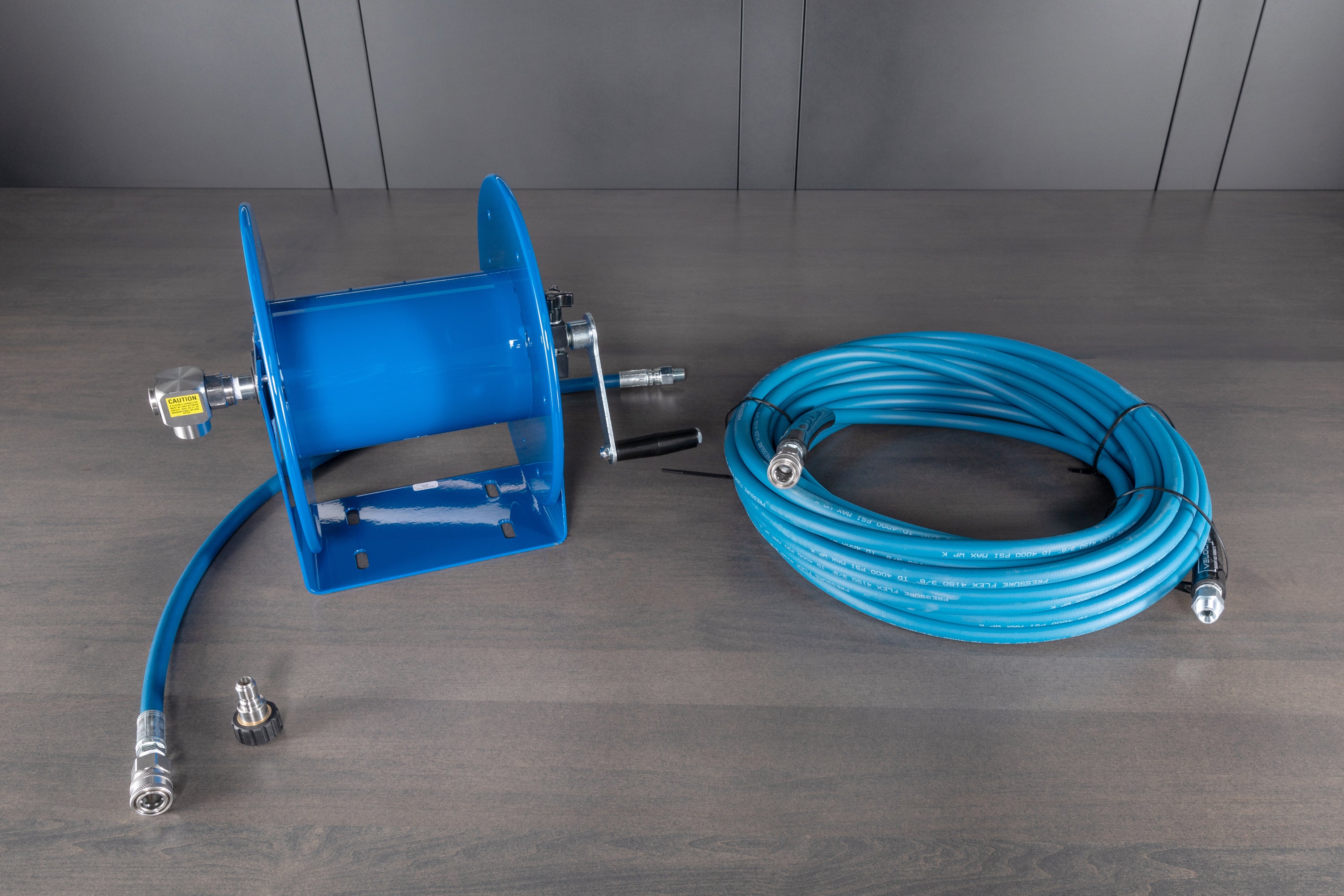 Upgraded Wall Mount Hose Reel Kit - Heavy Duty Garden Hose Holder for Outdoor Watering, Car Washing & Yard Cleaning