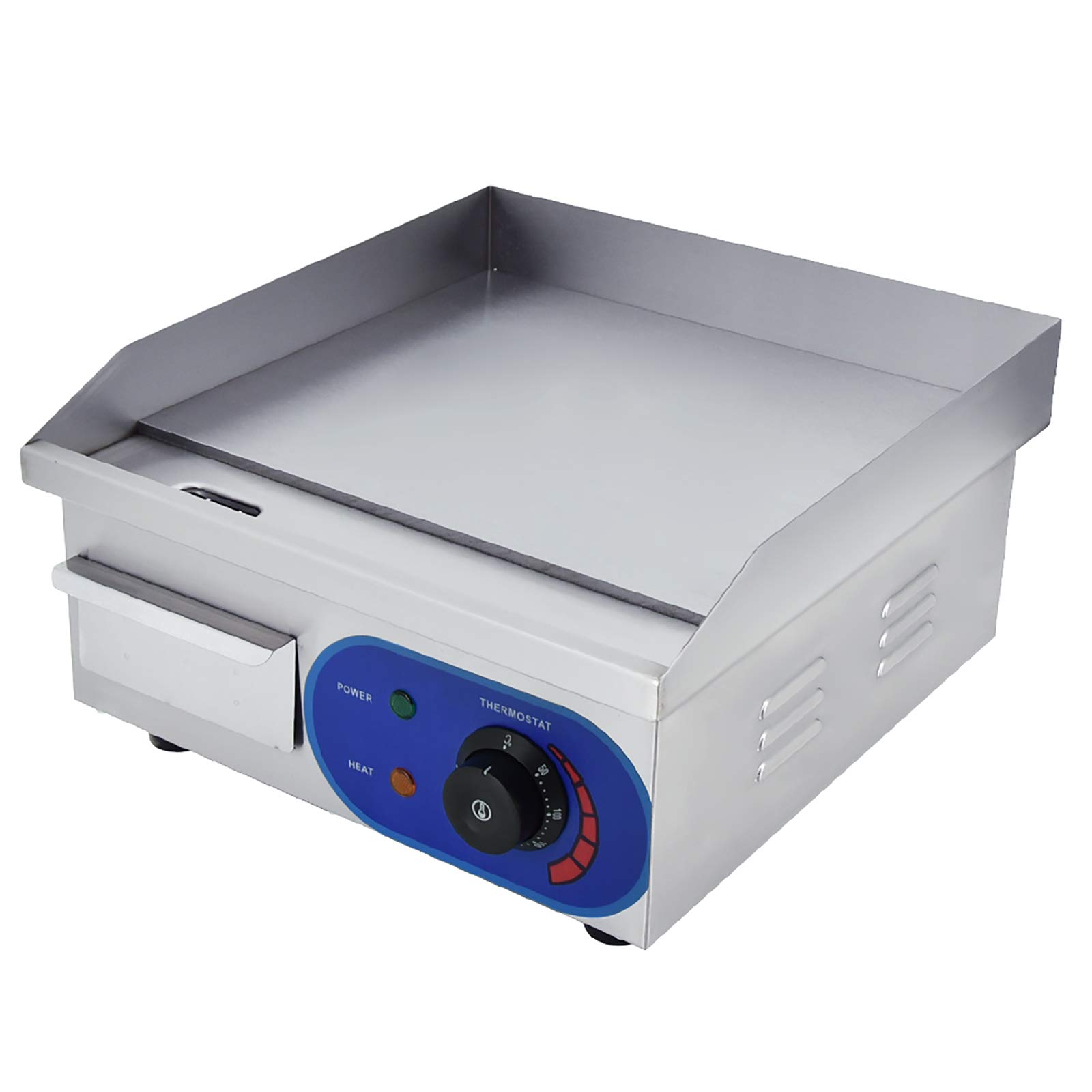 DULONG 1500W Electric Flat Top Grill Griddle, 14